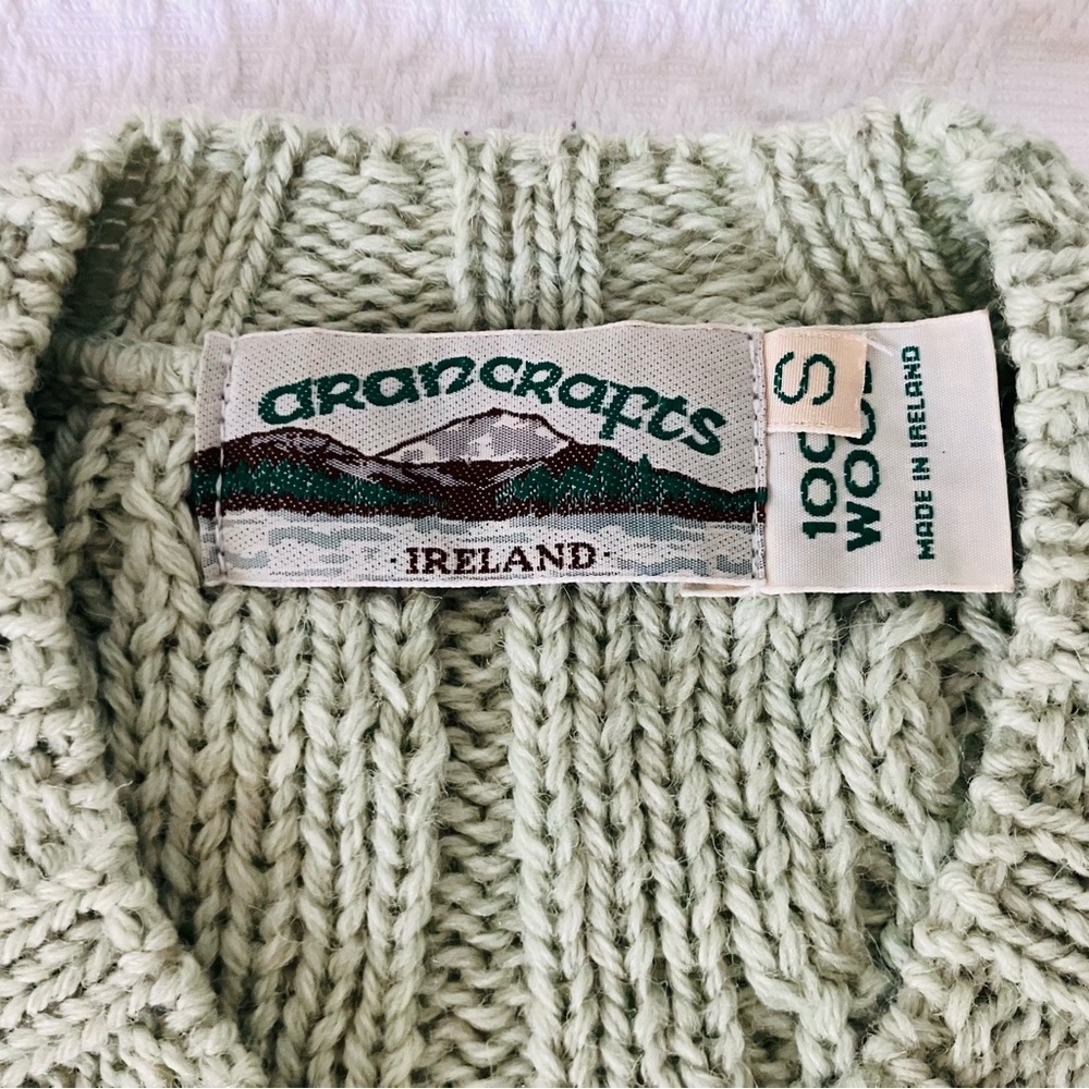 Aran Crafts Women's 100% Wool Sweater Made in Ireland